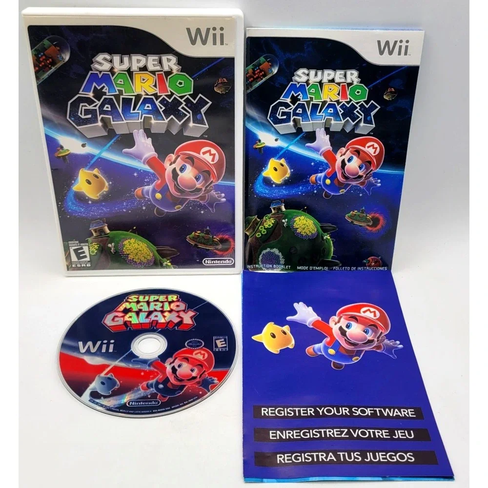 Super Mario Galaxy Nintendo Wii CIB COMPLETE IN‎ BOX